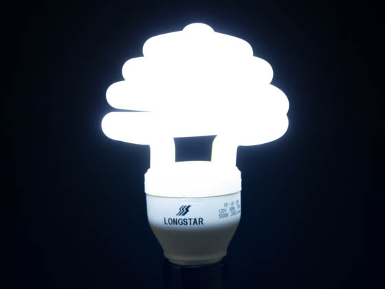Longstar FE-US-30W/50K FE-US-30W-50K Long Star 30W 120V Bright White Mushroom Style CFL Bulb