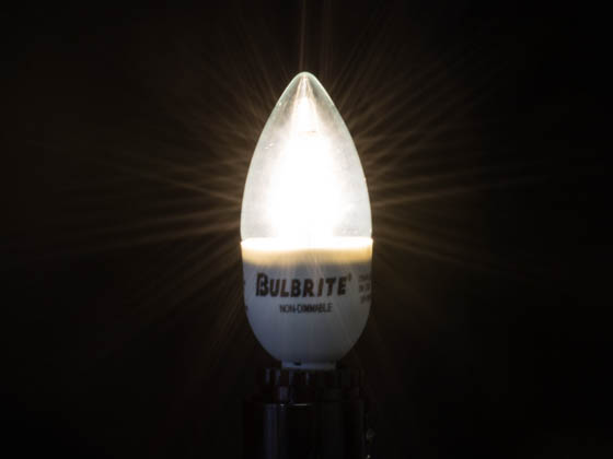 Bulbrite 770404 LED3CTC/E Non-Dimmable 3W 2700K Decorative LED Bulb