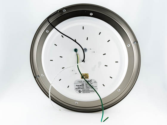 NaturaLED 7431 LED12FMM-138L/840-NI Dimmable 18W 12" 4000K Flush Mount LED Ceiling Fixture