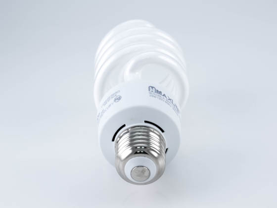 MaxLite 70342 HCS23T2DL (23W, 5000K) 23W Bright White Spiral CFL Bulb, E26 Base