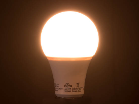 Lighting Science FG-02263 LS A19 60WE SLP 120 G1 BX Good Night 9W Dimmable 2400K LED A19 Bulb