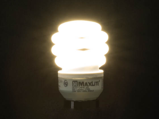 MaxLite 76646 SKS13T2WW-149 60W Incandescent Equivalent, 13 Watt, 120 Volt Warm White CFL Bulb