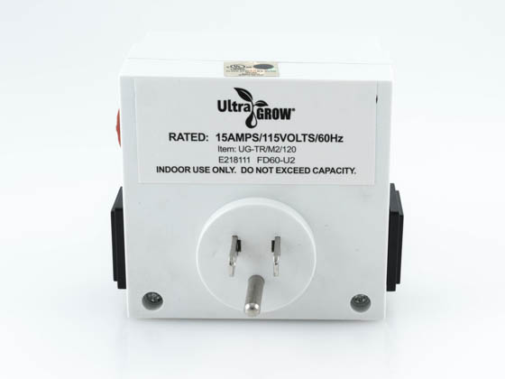 UltraGrow UG-TR/M2/120 120V Mechanical Timer, double outlets