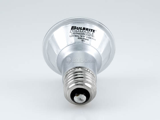 Bulbrite 772710 LED7PAR20/NF25/827/WD Dimmable 7W 2700K 25° PAR20 LED Bulb, Enclosed and Wet Rated