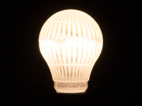 Lighting Science FG-02641 LS A19DB 60WE W27 120 2PK Dimmable 7.5 Watt 2700K Durabulb A-19 LED Bulb 2-Pack