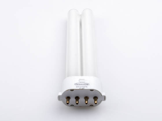 Greenlite Corp. 121011 9W/TT/4P/27K Greenlite 9W 4 Pin 2G7 Warm White Single Twin Tube CFL Bulb