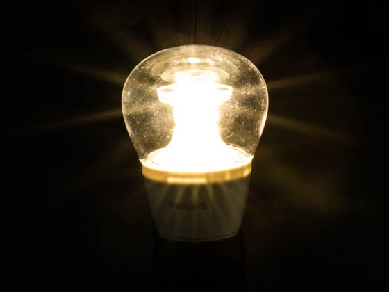 Philips Lighting 462523 5.5A15/LED/827-22/E26/CL/DIM 120V Philips Dimmable 5.5W Warm Glow 2700K-2200K A15 LED Bulb