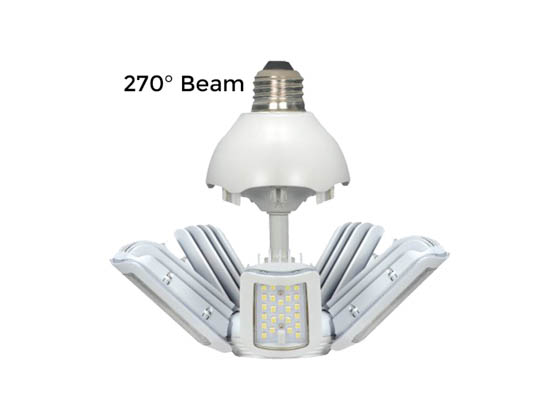 Satco Products, Inc. S9750 30W/LED/HID/MB/5000K/100-277V E26 Satco 30 Watt Non-Dimmable Hi-Pro LED Multi-Beam Retrofit Lamp, 5000K, Ballast Bypass