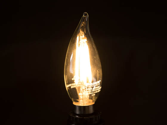 Bulbrite 776659 LED4CA10/27K/FIL/E12/2 Dimmable 4.5W 2700K Decorative Filament LED Bulb