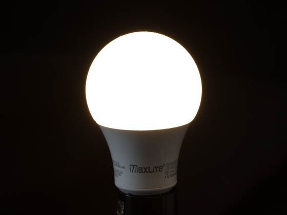 MaxLite 107624 E10A19DLED927/JA8 Maxlite Dimmable 10 Watt 2700K A19 LED Bulb, 90 CRI, JA8 Compliant, Rated For Enclosed Fixtures