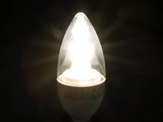 NaturaLED 5838 LED5CAB/32L/E12/30K Dimmable 5W 3000K Decorative LED Bulb