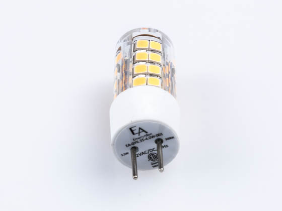 EmeryAllen EA-GY6.35-4.0W-001-3090 Dimmable 3.5W 12V 3000K JC LED Bulb, GY6.35 Base, Rated For Enclosed Fixtures