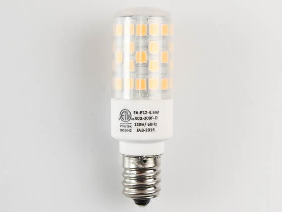 450 Lumens 1 Pcs 4000K Emery Allen EA-E12-4.5W-001-409F-D Dimmable Candelabra Base JA8 Compliant LED Light Bulb 50W Equivalent 120V-4.5Watt 