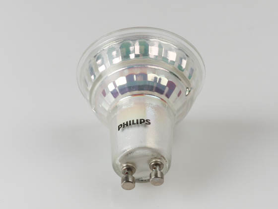 Philips Lighting 471565 4.5GU10/EDP/822-27/F35/CLA/GL/DIM FB Philips Dimmable 4.5W Warm Glow 2700K to 2200K 35° MR16 LED Bulb, GU10 Base