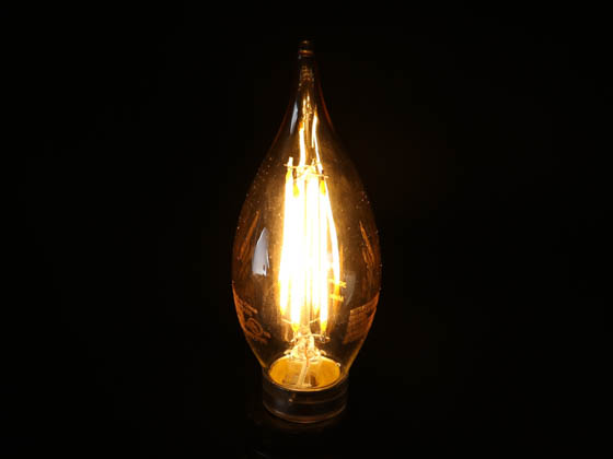 Philips Lighting 470773 4BA11/LED/827/E12/CL-A/DIM 120V Philips Dimmable 4 Watt 2700K Decorative Filament LED Bulb