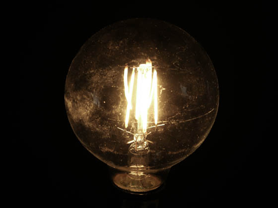 Satco Products, Inc. S29563 4.5/G25/LED/27K/120V Satco Dimmable 4.5W 2700K G25 Filament LED Bulb, Enclosed Fixture Rated