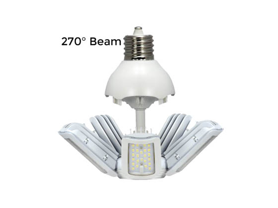 Satco Products, Inc. S29752 60W/LED/HID/MB/5000K/100-277V/EX39 Satco 250 Watt Equivalent, 60 Watt 5000K LED Multi-Beam Retrofit Lamp, Ballast Bypass