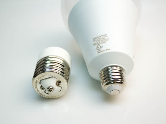 Philips Lighting 479295 24A35/LED/865/P/E26E39/ND Philips Non-Dimmable 24W High Lumen 6500K A35 LED Bulb, Medium (E26) Base with Mogul (E39) Adapter