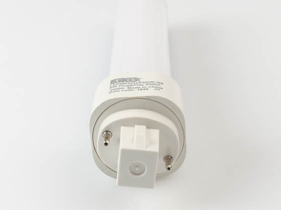 Eiko 09250 LED9W2PH/830DR-G6 9W 2 Pin Horizontal 3000K G24d LED Bulb, Ballast Compatible