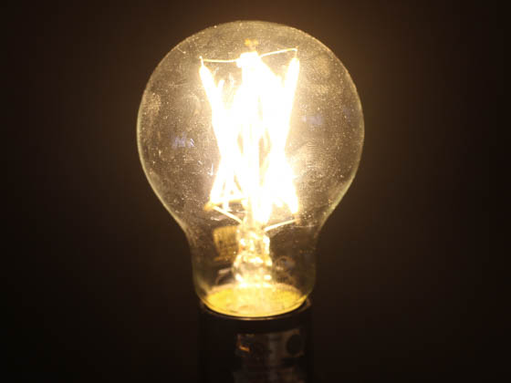 Bulbrite 776874 LED7A19/27K/FIL/3 Dimmable 7W 2700K A19 Filament LED Bulb, Enclosed and Wet Rated