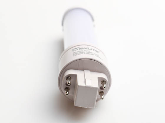 MaxLite 76612 6PLG24QLED50 Maxlite Non-Dimmable 6W 4 Pin 5000K G24q LED Bulb, Ballast Bypass