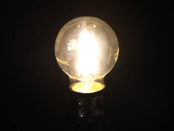 Philips Lighting 478768 4.5G16.5/PER/827/CL/G/E26/DIM Philips Dimmable 4.5W 2700K G-16.5 Filament LED Bulb, Outdoor Rated