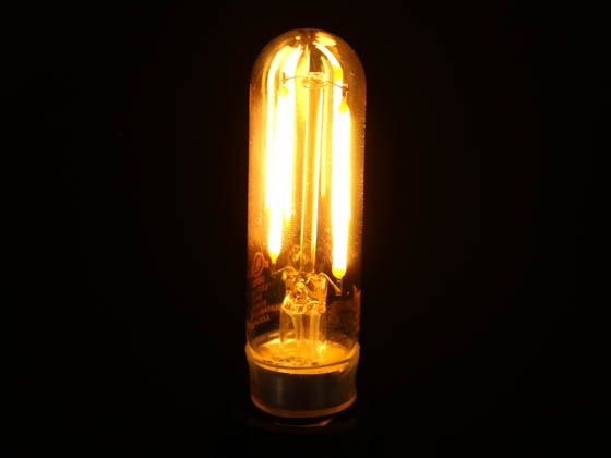 Bulbrite 776804 LED2T6/22K/FIL-NOS/3 Dimmable 2.5W 2200K Vintage T6 Filament LED Bulb, Enclosed Rated