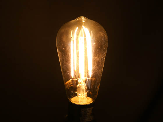 Bulbrite 776867 LED7ST18/27K/FIL/3 Dimmable 7W 2700K ST18 Filament LED Bulb, Enclosed and Wet Rated