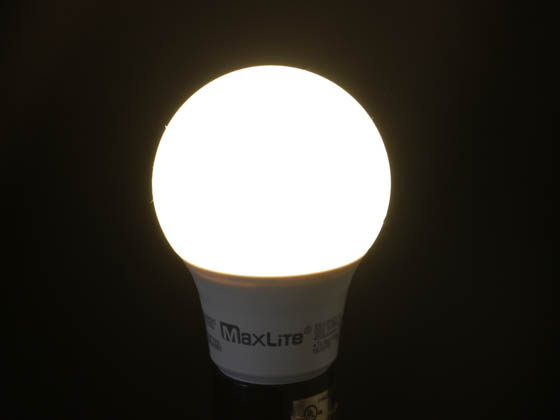 MaxLite 102602 E6A19NDV30 Maxlite Non-Dimmable 6W 3000K A19 LED Bulb, Enclosed Fixture Rated