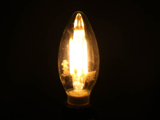 Bulbrite 776863 LED4B11/30K/FIL/3 Dimmable 4.5W 3000K Decorative Filament LED Bulb