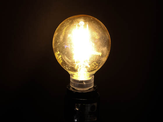 Philips Lighting 537597 4.5G16.5/VIN/820/E12/CL/DIM Philips Dimmable 4.5W 2000K Vintage G-16.5 Filament LED Bulb, Outdoor Rated, Title 20 Compliant