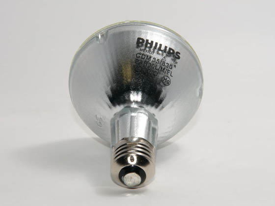 Philips Lighting 426486 MC CDM-R Elite 35W/930 E26 PAR30L 30D Philips 35W PAR30 Long Neck 3000K Metal Halide Flood Lamp, 90 CRI