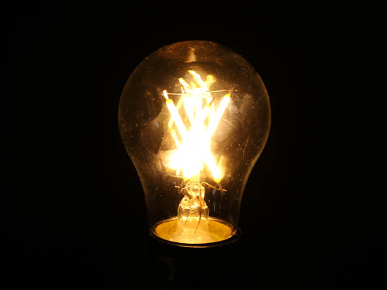 Satco Products, Inc. S29874 5A15/CL/LED/E26/27K/ES/120V Satco Dimmable 5W 2700K A15 Filament LED Bulb