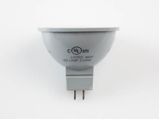 Satco Products, Inc. S9496 6.5MR16/LED/40'/30K/12V Satco Dimmable 6.5 Watt 3000K 40° MR16 LED Bulb, GU5.3 Base, Enclosed Fixture Rated