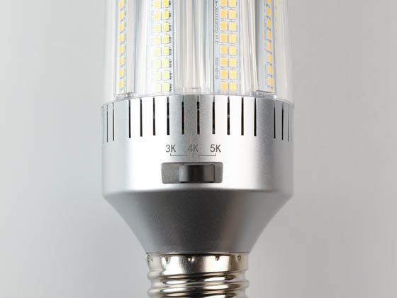 Light Efficient Design LED-8029M345-A 150 Watt Equivalent, 24 Watt Color Adjustable (3000K/4000K/5000K) LED Corn Bulb, Ballast Bypass, Mogul Base