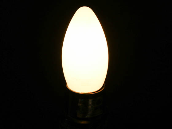 TCP FB11D2524E26SFR92 3W Dimmable B-11 AmberGlow LED 24K Filament Lamp. Frosted Finish, E26 Base