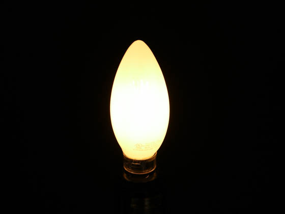 TCP FB11D6024E12SFR92 5W Dimmable B-11 AmberGlow LED 24K Filament Lamp Frosted Finish, E12 Base
