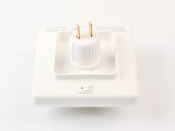Simply Conserve L9-CLS4-40-120V 9W Square LED Ceiling Light, 4000K, E26 Base, On/Off Toggle Switch