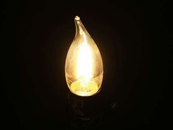 Philips Lighting 566679 3.5BA11/PER/UD/CL/G/E26/WGD 6/3PF T20 Philips Dimmable 3.5W Warm Glow BA-11 LED Bulb, 2700K-2200K, E26 Base, Wet Rated