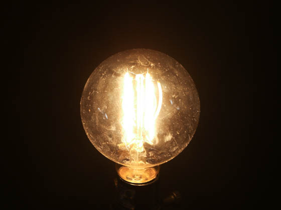 Bulbrite 776749 LED8G25/27K/FIL/4/JA8 Dimmable 8.5W 2700K 90 CRI G25 Filament LED Bulb, Wet Rated, Title 24 Compliant