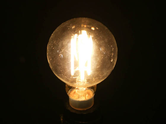 Bulbrite 776744 LED4G16/30K/FIL/4/JA8 Dimmable 4W 3000K G-16 Filament LED Bulb, Enclosed Rated