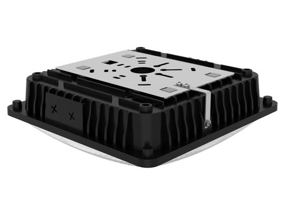 NaturaLED 9545 FX10SCM60SW/8CCT3/BK LED Canopy Fixture Wattage (28/45/60W) & Color Selectable