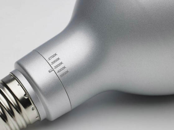 Satco Products, Inc. S39764 15PAR30/5CCT/HL/120-277/ND Satco Non-Dimmable 15W High Lumen 5 Color Selectable PAR30 LED Long Neck Bulb, 120-277 Volt