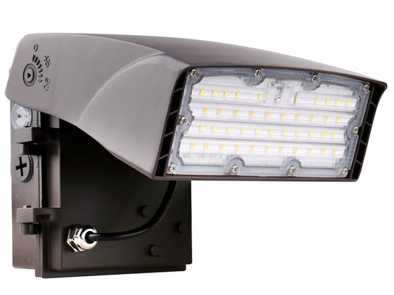 Halco Lighting 39877 AWP-4-WS-CS-U-PC Halco Adjustable LED Wall Pack Wattage (60/70/80W) & Color Selectable Includes Photocell