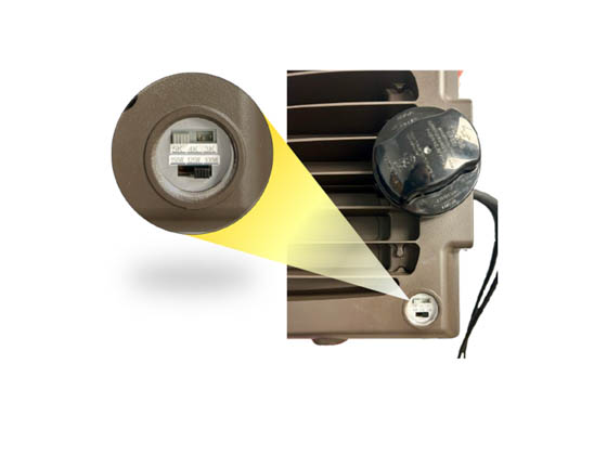 Halco Lighting 22906 SFLD2-HLS-CS-U-BZ-PC Halco Sektor LED Flood Fixture Adjustable Wattage (50/60/80W), Color, and Beam Angle Includes Photocell, 1/2" Knuckle, and Trunnion Mount