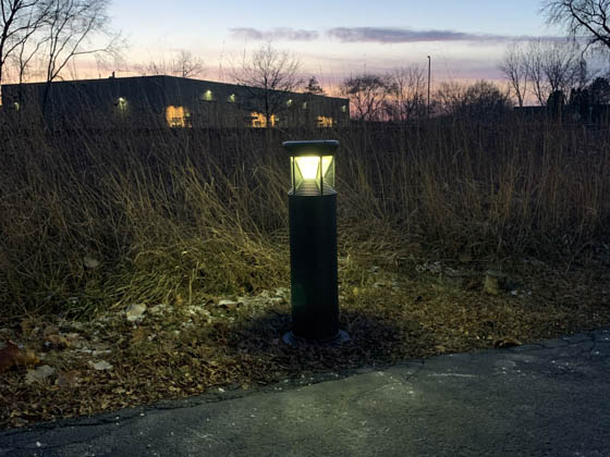 Light Efficient Design SL-SBL-2W-27K-BK-G1 Solera Off-Grid Solar LED Bollard Light Fixture 2700K With Photocell