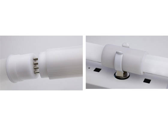 Satco Products, Inc. S11757 40T8/LED/96-CCT/BP/R2PC/1PK Satco Wattage and Color Selectable 2-Piece 8' Ballast Bypass T8 LED Lamp