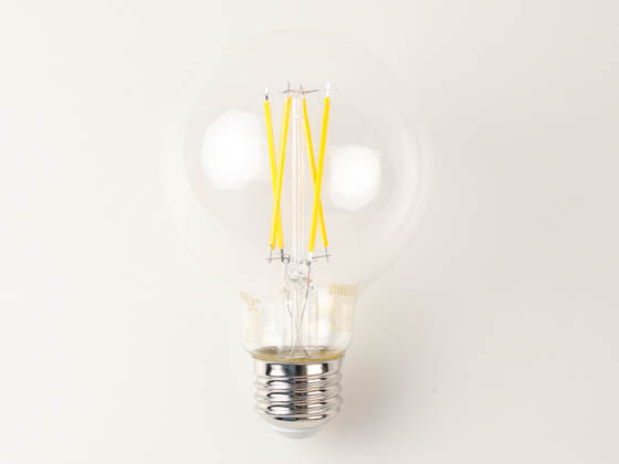 Bulbrite 776240 LED7G25/30K/FIL/D/B/2/4P Dimmable 7W 3000K G-25 Filament LED Bulb, Enclosed Fixture Rated