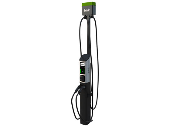 Blink Charging Series 8-DUAL-PEDESTAL-80A-ISO 101-000024-A DUAL-PEDESTAL Series 8 ISO 80A Dual Port Bundle Pedestal Mount Includes 1-Year Cellular Network & Credit Card Reader 19.2kW