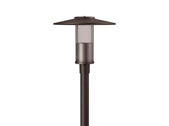 Westgate GPH-12-40W-MCTP-BR LED Decorative Top-Hat Post Top Fixture Wattage and Color Selectable with Indirect Light Bronze Finish